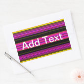 Dünne farbige Streifen - 2 Rechteckiger Aufkleber (Umschlag)