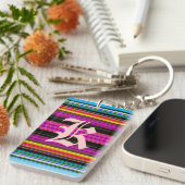 Dünne farbige Streifen - 2 Schlüsselanhänger (Vorderseite rechts)