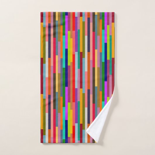 Dünne farbige Streifen Badhandtuch Set (Handtuch)