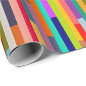 Dünne farbige Streifen Geschenkpapier (Rolleneckpunkt)