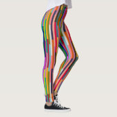 Dünne farbige Streifen Leggings (Rechts)
