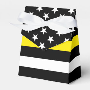 Dünne Gelbe Linie Dispatcher Flagge Geschenkschachtel