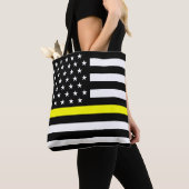 Dünne gelbe Linie Fahrdienstleiter-Flagge Tasche (Von Nahem)