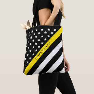 Dünne gelbe Linie Tasche