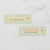 Dünne Geschäfts-Karte 16. Geburtstag Mini Visitenkarte (Vorne/Hinten)