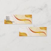 Dünne Geschäfts-Karte abstraktes 1 Mini Visitenkarte (Vorne/Hinten)