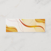 Dünne Geschäfts-Karte abstraktes 1 Mini Visitenkarte (Rückseite)