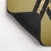 Dünne Gold Line Glitzer Ribbon Mousepad (Ecke)