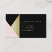 Dünne Goldeffekt-Chic-Visitenkarte Visitenkarte (Rückseite)