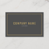 Dünne Goldgrenze, berufliche Visitenkarte (Vorderseite)