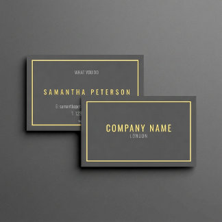 Dünne Goldgrenze, berufliche Visitenkarte