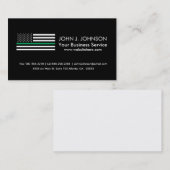 Dünne Grenze-amerikanische Flagge Visitenkarte (Vorne/Hinten)