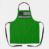 Dünne grüne Flagge: Patriotische Militärveteranen Schürze (Vorderseite)