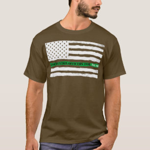 Dünne grüne Linie Conservation Officers für TRUMP T-Shirt