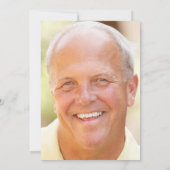 Dünne grüne Linie für das militärische Foto Einladung (Rückseite)