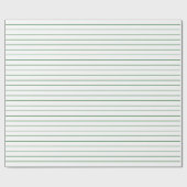 Dünne grüne Streifen auf weißem Party oder Weihnac Geschenkpapier (Flach)