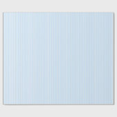 Dünne hellblaue Streifen Geschenkpapier (Flach)