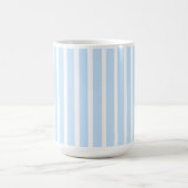 Dünne hellblaue Streifen Kaffeetasse (Mittel)