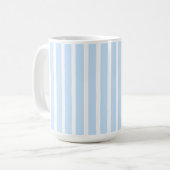 Dünne hellblaue Streifen Kaffeetasse (Vorderseite Links)