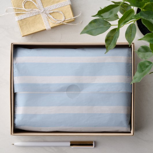 Dünne hellblaue Streifen Seidenpapier (Geschenk)