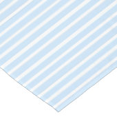 Dünne hellblaue Streifen Tischdecke (Schrägansicht)