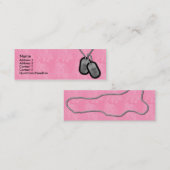 Dünne Karten-Dame Camo Mini Visitenkarte (Vorne/Hinten)