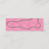 Dünne Karten-Dame Camo Mini Visitenkarte (Rückseite)