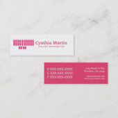 Dünne kundenspezifische mini visitenkarte (Vorne/Hinten)