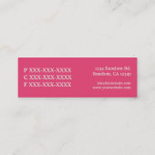 Dünne kundenspezifische mini visitenkarte (Rückseite)