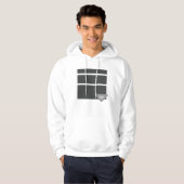 Dünne Liniengeometrie Hoodie (Vorne ganz)