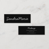 dünne M.U.A.-Karte Mini Visitenkarte (Vorne/Hinten)