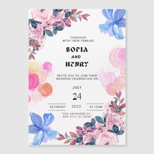 Dünne Magnetkarte Magneteinladung (Vorderseite)