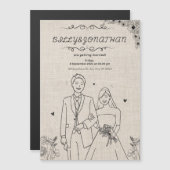 Dünne Magnetkarte Magneteinladung (Vorne/Hinten)