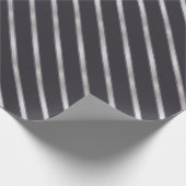 Dünne, metallische Diagonalstreifen Geschenkpapier (Ecke)