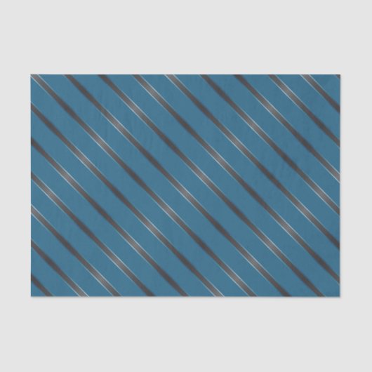 Dünne, metallische Diagonalstreifen Seidenpapier (Vorderseite)