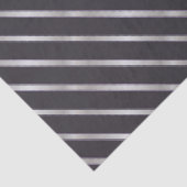 Dünne, metallische Diagonalstreifen Seidenpapier (Ausschnitt)