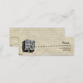 Dünne QR Code-Visitenkarte Mini Visitenkarte (Vorne/Hinten)