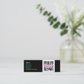 Dünne QR Code-Visitenkarten Mini Visitenkarte (Stehend Vorderseite)