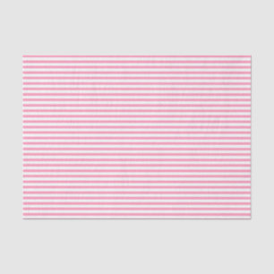 Dünne, rosa und weiße Streifen - Gewebepapier Seidenpapier