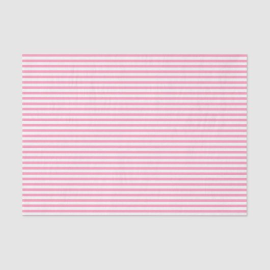Dünne, rosa und weiße Streifen - Gewebepapier Seidenpapier (Vorderseite)
