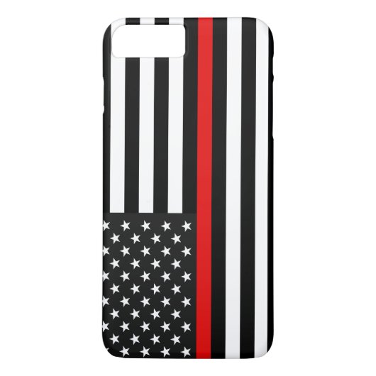Dünne rote Linie amerikanische Flagge Case-Mate iPhone Hülle (Rückseite)