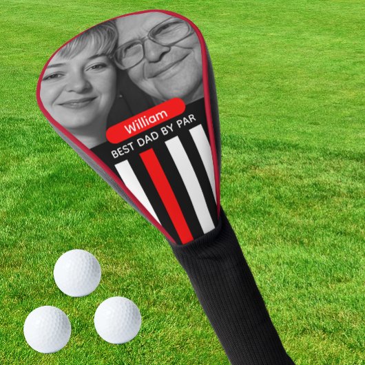Dünne rote Linie, Bester Vater, Foto, Monogramm, F Golf Headcover