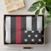 Dünne rote Linie Feuerwehrmann-Flagge addieren Seidenpapier (Geschenk)