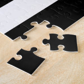 Dünne rote Linie Feuerwehrmann-Flaggen-Monogramm Puzzle (Seite)