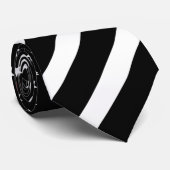 Dünne rote Linie Flagge-Monogramm-Feuerwehrmann Krawatte (Gerollt)