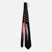 Dünne rote Linie Krawatte (Rückseite)