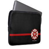 Dünne rote Linie kundenspezifisches Laptopschutzhülle (Vorne Rechts)