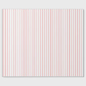 Dünne rote Linie Streifen auf Weiß oder Geschenkpapier (Flach)