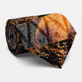 Dünne rote Linie und Flammen Krawatte (Gerollt)