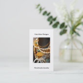 Dünne Schmuck-Visitenkarte Visitenkarte (Stehend Vorderseite)